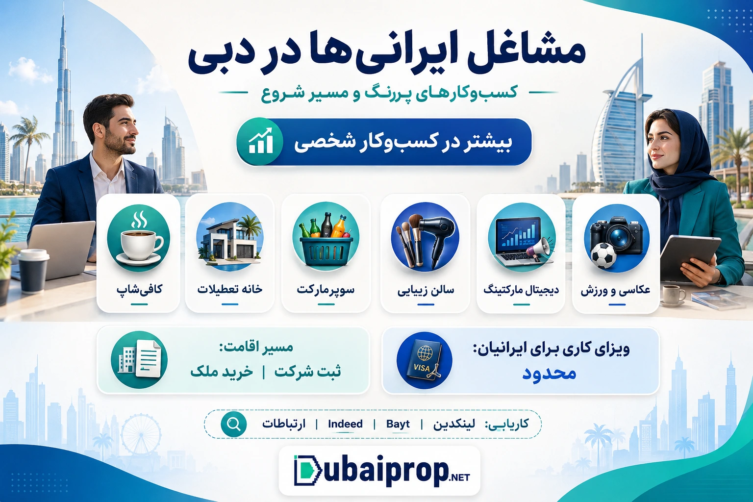 مشاغل ایرانیها در دبی