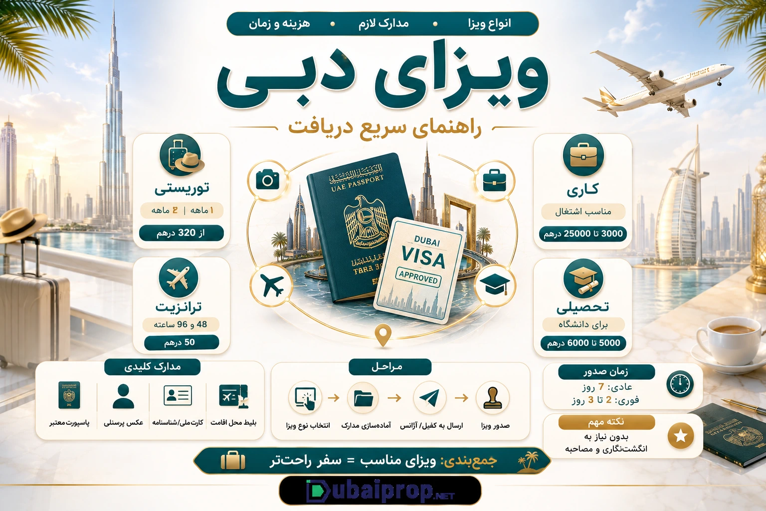 ویزا دبی چند روزه میاد؟